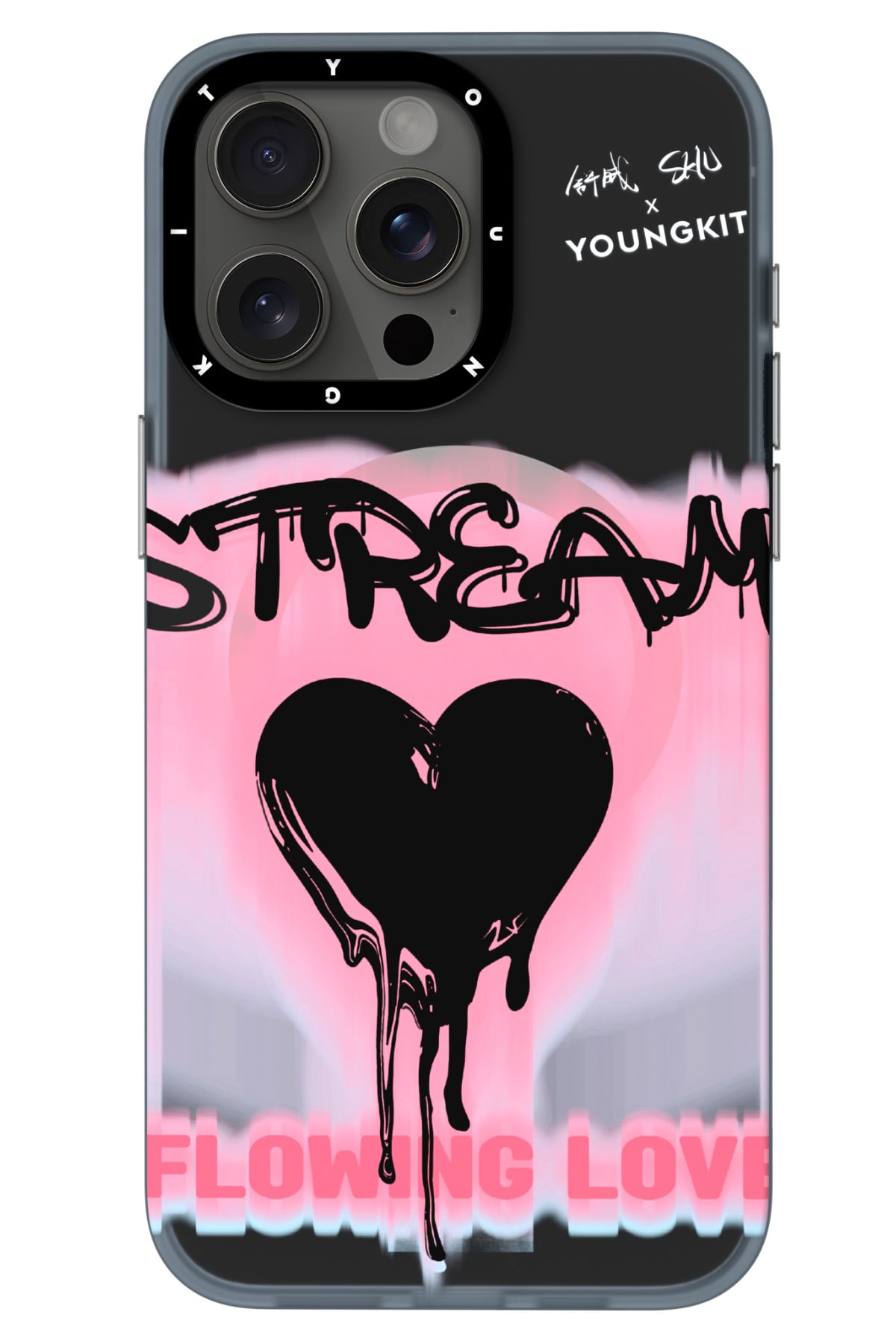 Youngkit Dreamland iPhone 14 Pro Max Magsafe uyumlu Kılıf Pembe
