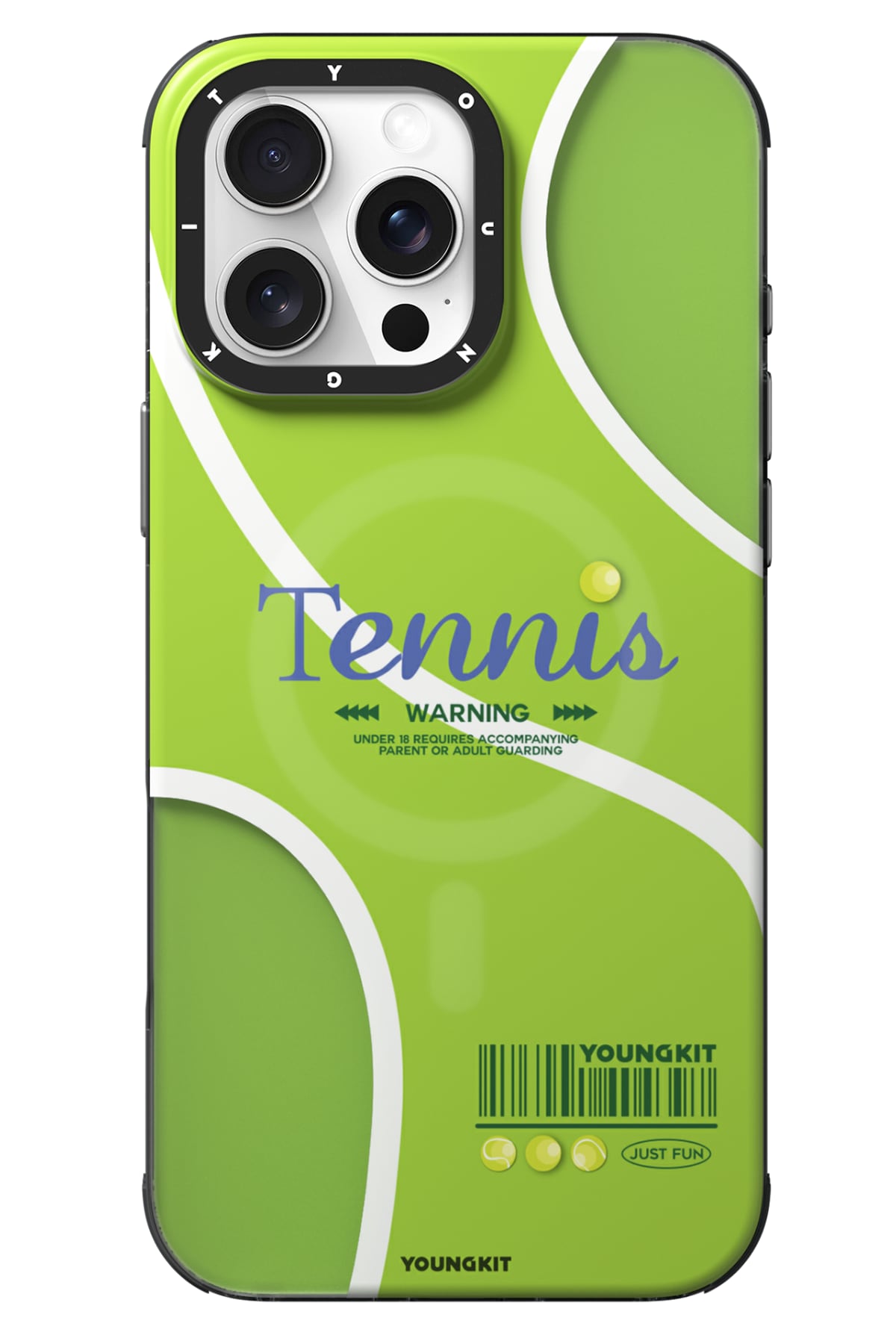 Youngkit Dynamic Spor iPhone 16 Pro Max Magsafe Uyumlu Yeşil Kılıf