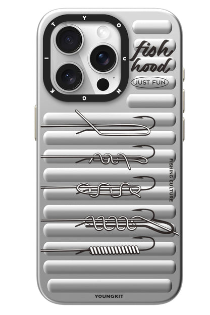 Youngkit Fishing iPhone 14 Pro Max Magsafe Uyumlu Kılıf Gri