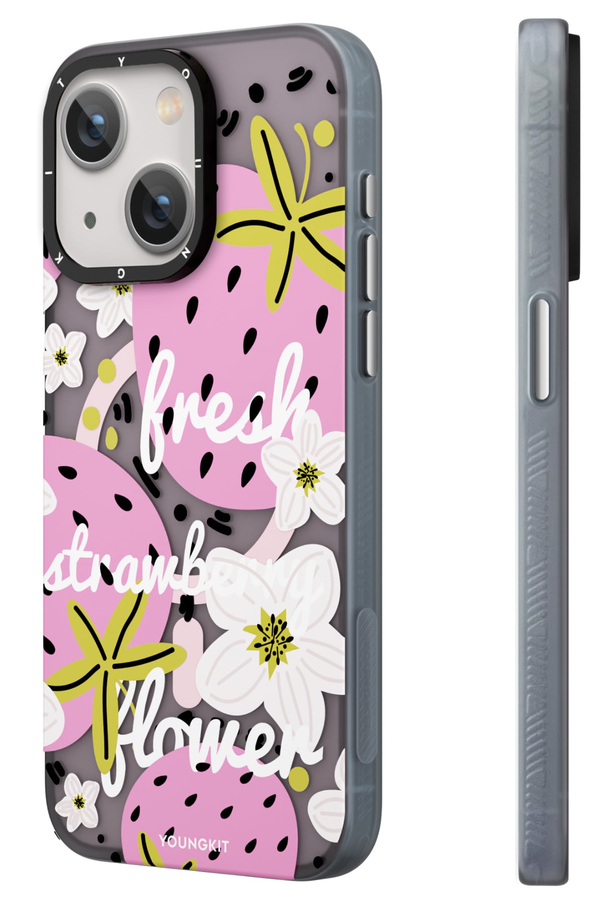 Youngkit Fruity Flavour iPhone 13 / 14 Uyumlu Kılıf Pembe
