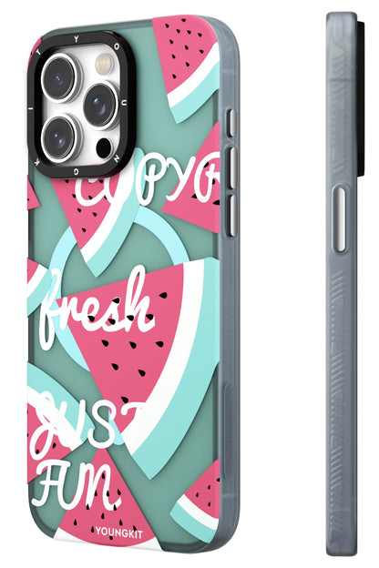 Youngkit Fruity Flavour iPhone 14 Pro Max Uyumlu Kılıf Turkuaz