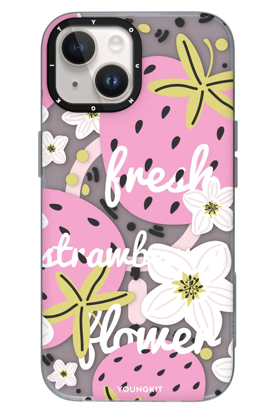 Youngkit Fruity Flavour iPhone 15 Uyumlu Kılıf Pembe
