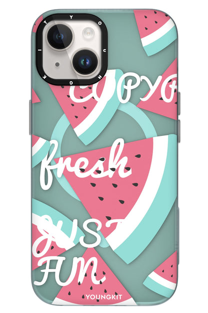 Youngkit Fruity Flavour iPhone 15 Uyumlu Kılıf Turkuaz