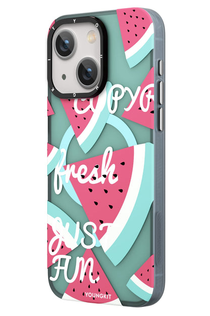 Youngkit Fruity Flavour iPhone 15 Uyumlu Kılıf Turkuaz