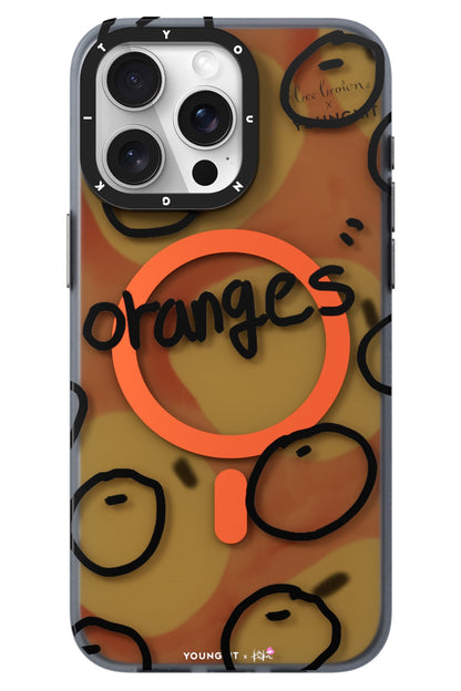Youngkit Funny iPhone 14 Pro Max Magsafe uyumlu Kılıf Turuncu