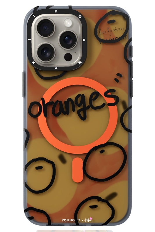Youngkit Funny iPhone 15 Pro Magsafe uyumlu Kılıf Turuncu