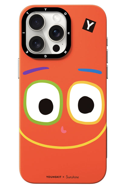 Youngkit Daily Happy iPhone 14 Pro Max Magsafe uyumlu Kılıf Turuncu