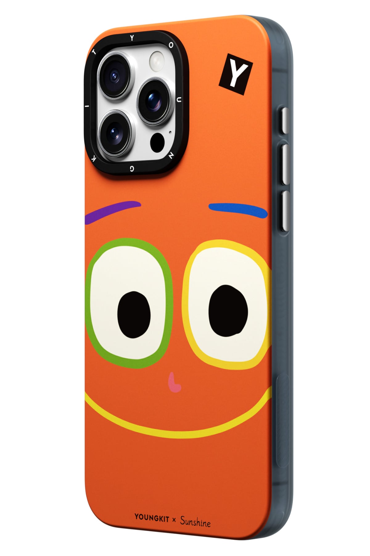 Youngkit Daily Happy iPhone 15 Pro Magsafe uyumlu Kılıf Turuncu