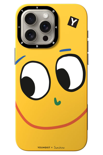 Youngkit Daily Happy iPhone 15 Pro Max Magsafe uyumlu Kılıf Sarı