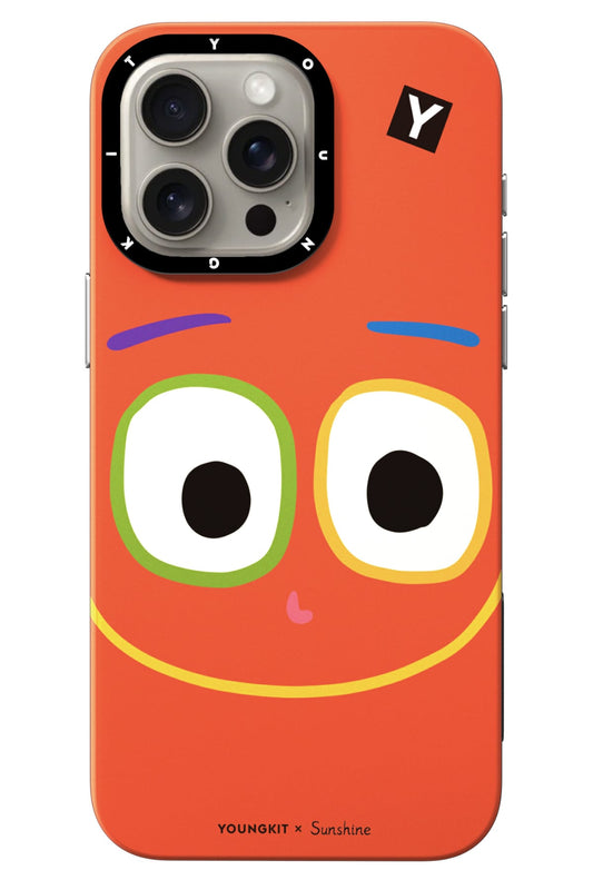 Youngkit Daily Happy iPhone 15 Pro Max Magsafe uyumlu Kılıf Turuncu