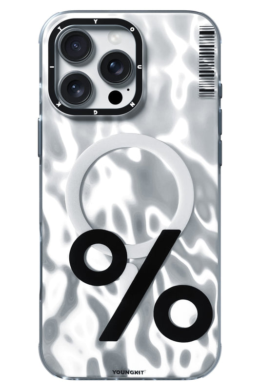 Youngkit Mathematical iPhone 16 Pro Magsafe Uyumlu Gümüş Kılıf
