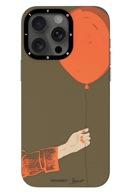 Youngkit Orange Flying Balloon iPhone 14 Pro Magsafe Kılıf