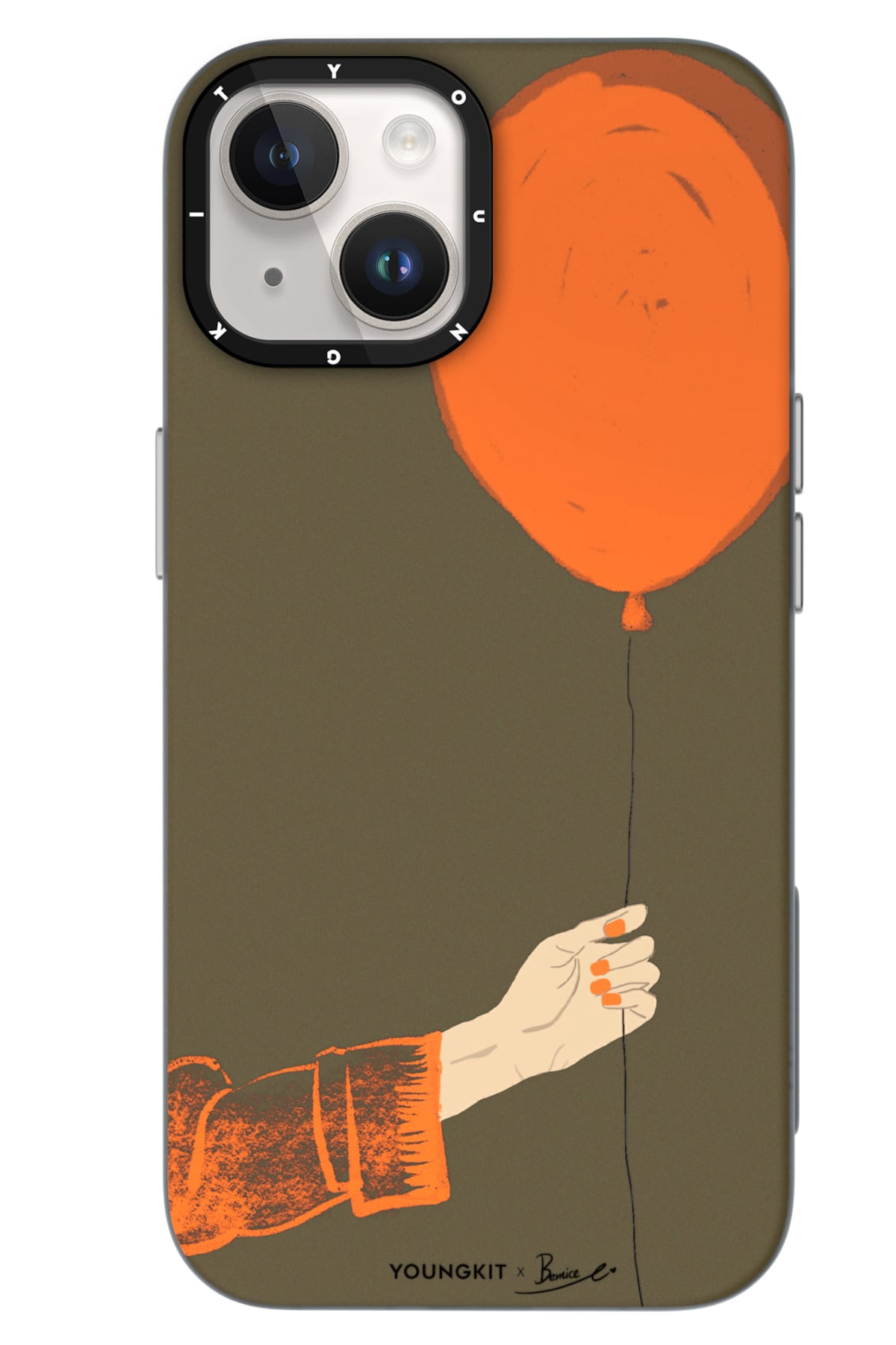 Youngkit Orange Flying Balloon iPhone 15 Magsafe Kılıf