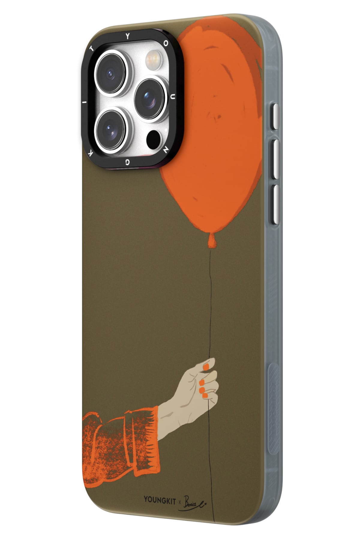 Youngkit Orange Flying Balloon iPhone 15 Pro Magsafe Kılıf
