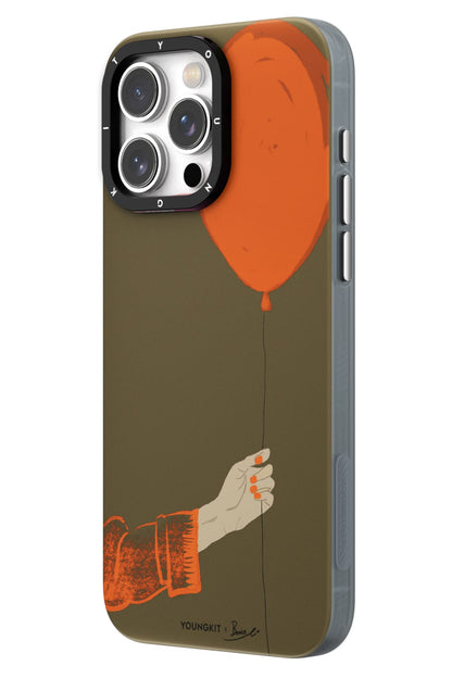 Youngkit Orange Flying Balloon iPhone 15 Pro Max Magsafe Kılıf