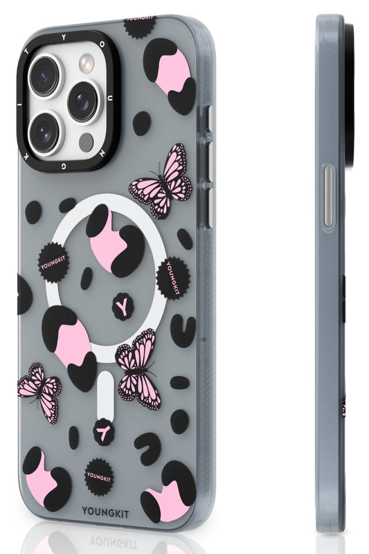 Youngkit Shadow Dance iPhone 14 Pro Magsafe uyumlu Kılıf Siyah