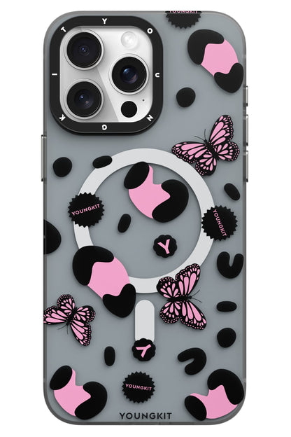 Youngkit Shadow Dance iPhone 14 Pro Magsafe uyumlu Kılıf Siyah