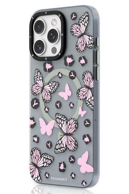Youngkit Shadow Dance iPhone 15 Pro Magsafe uyumlu Kılıf Pembe