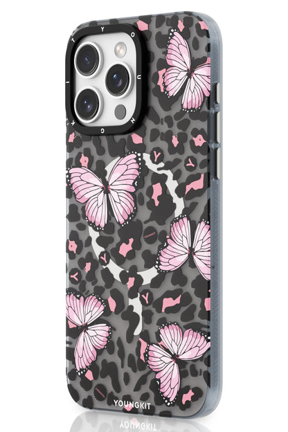 Youngkit Shadow Dance iPhone 15 Pro Max Magsafe uyumlu Kılıf Gri