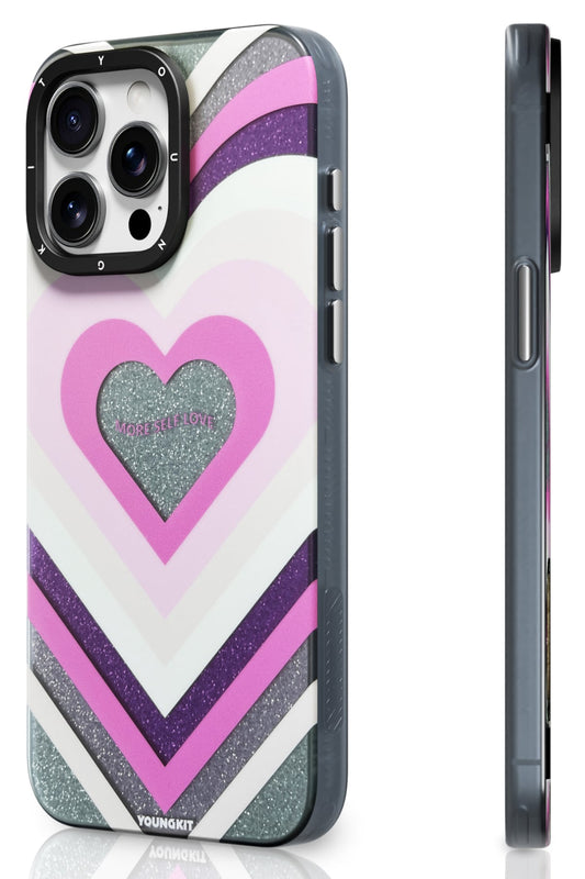 Youngkit Star Dazzle iPhone 14 Pro Magsafe Uyumlu Kılıf Pembe