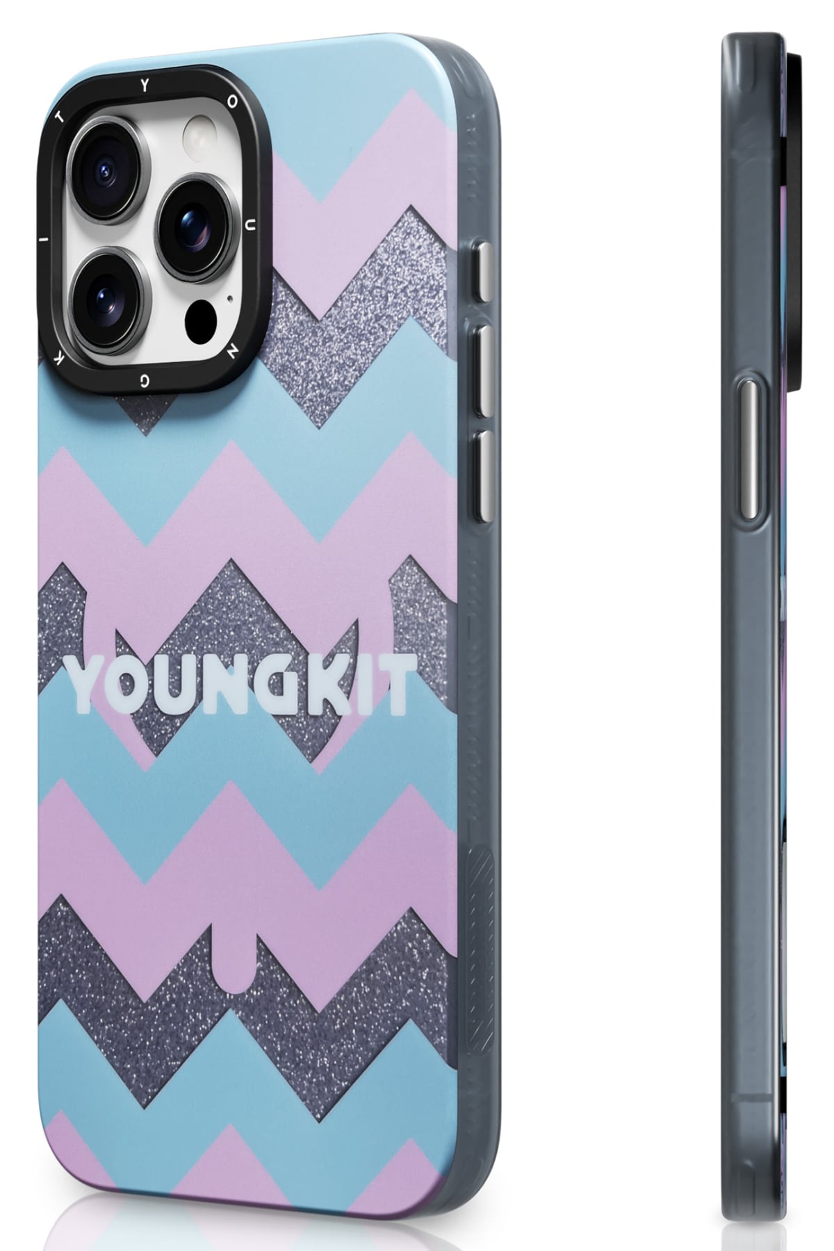 Youngkit Star Dazzle iPhone 14 Pro Max Magsafe Uyumlu Kılıf Turkuaz