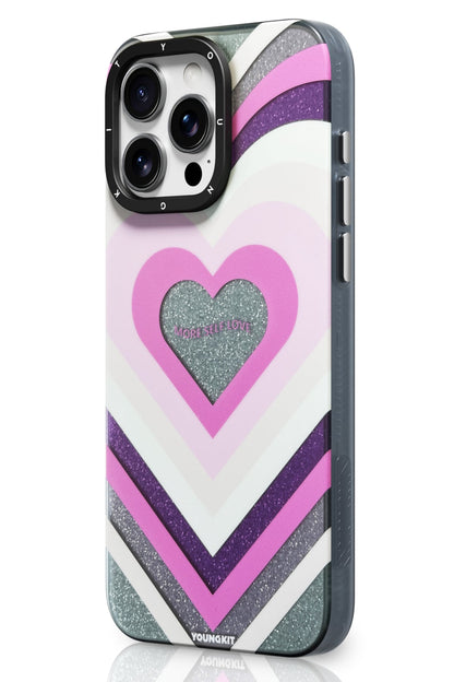 Youngkit Star Dazzle iPhone 15 Pro Max Magsafe Uyumlu Kılıf Pembe