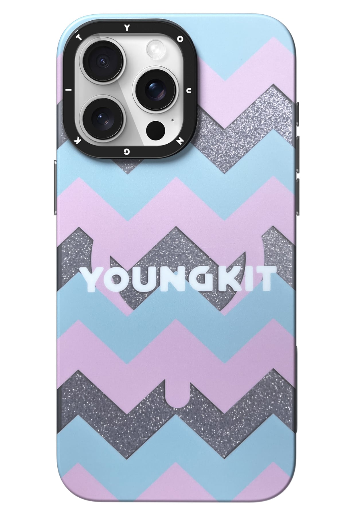Youngkit Star Dazzle iPhone 15 Pro Max Magsafe Uyumlu Kılıf Turkuaz