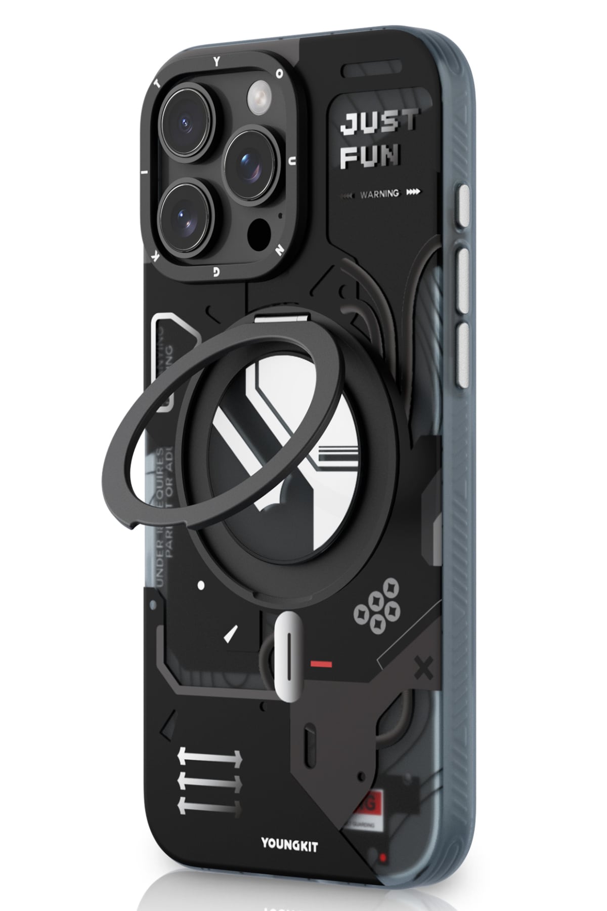 Youngkit Starship Serisi iPhone 16 Pro Max Magsafe Uyumlu Kılıf Siyah