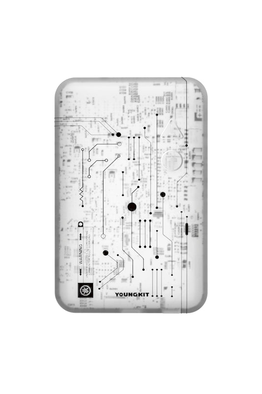 Youngkit Tech Hızlı Şarj Özellikli Wireless Magsafe Powerbank 15W 5000mAh Beyaz