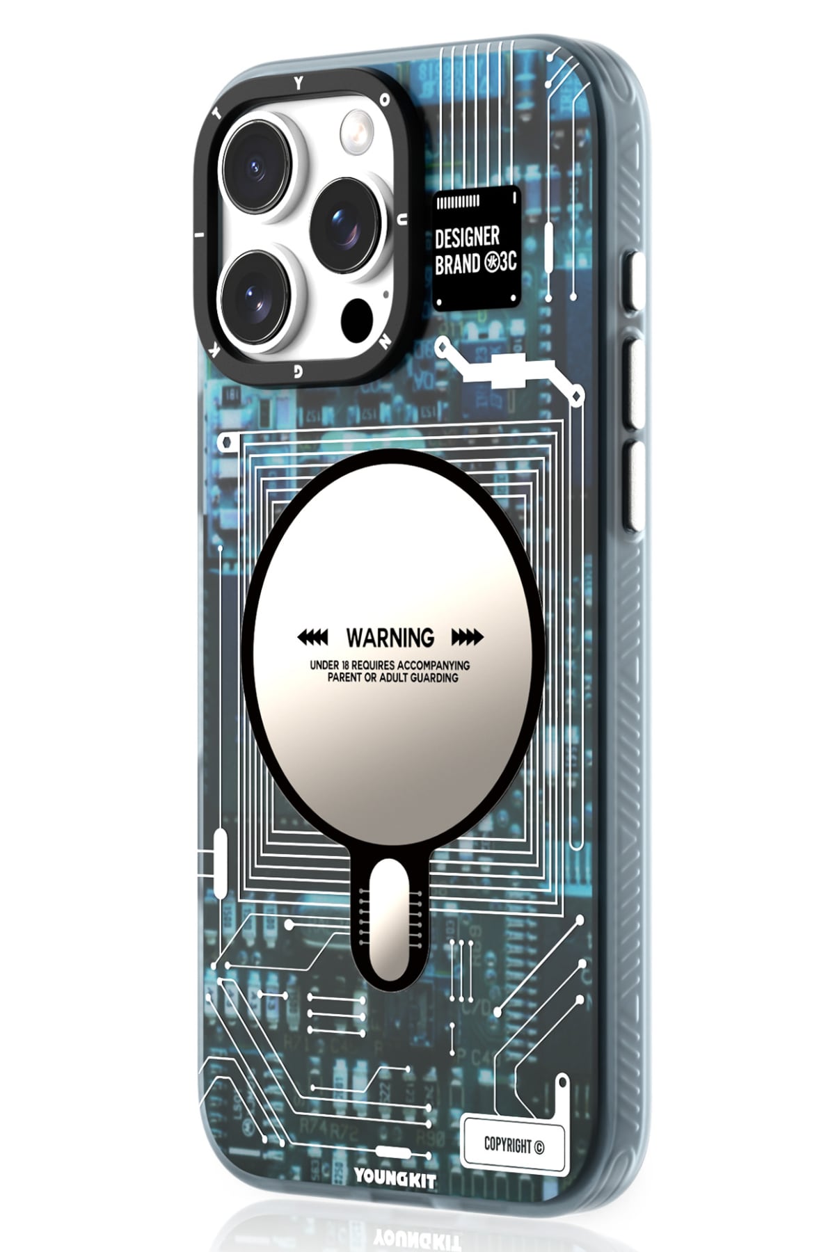 Youngkit Technology iPhone 16 Pro Max Magsafe Uyumlu Kılıf Mavi